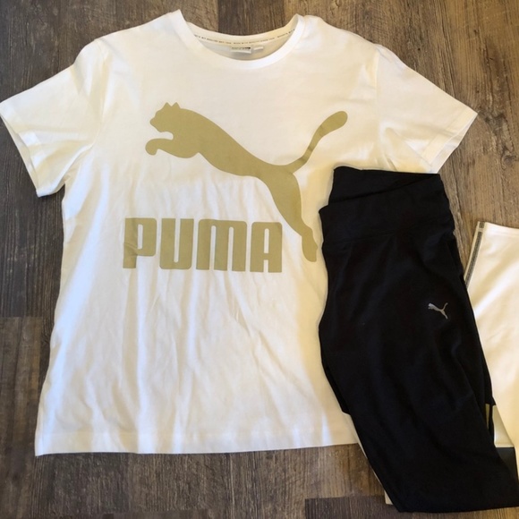white puma outfit